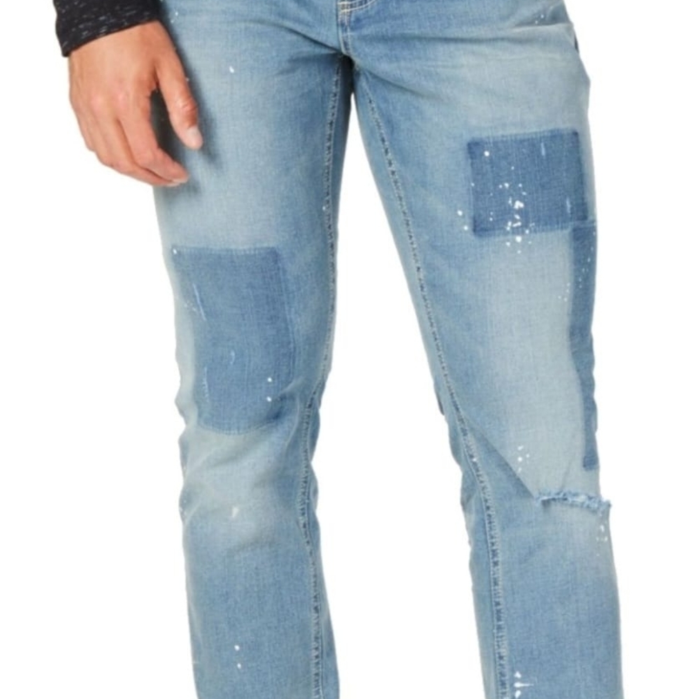 American Rag Men's Drift Paint Splatter Slim Stretch Size 31x30